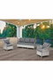 Hanah Home Conjunto de Jardín Rondi Gris Oscuro y Gris Claro